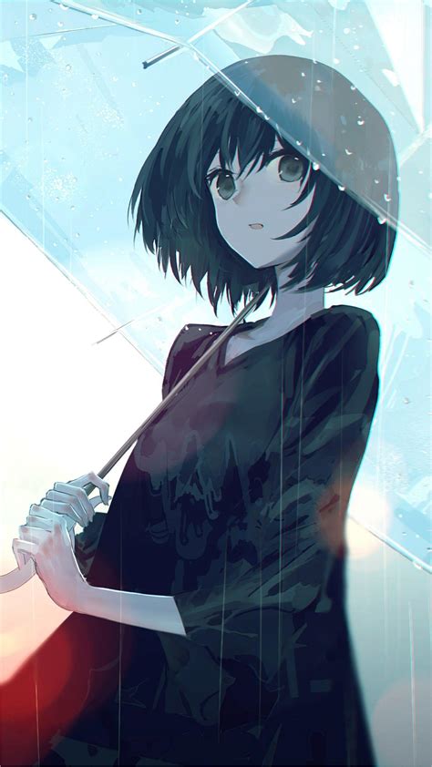 Cute Anime Rain Girl Wallpapers Top Free Cute Anime Rain Girl