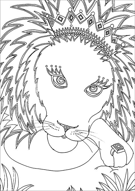 To print out your lion king coloring page, just click on the image you. Lion to color for children - Lion Kids Coloring Pages