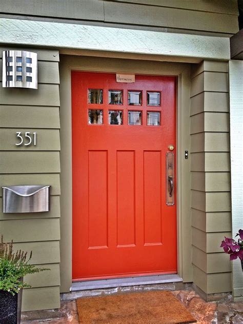 8 Curb Appeal Boosters You Can Do In A Weekend Orange Front Doors