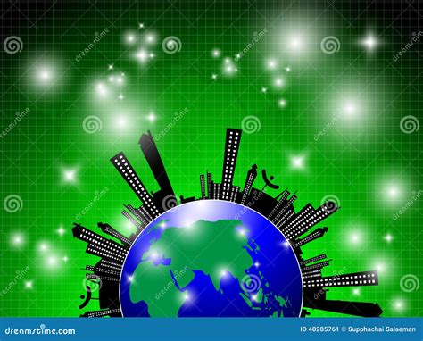 Globe Abstract Background Stock Illustration Illustration Of Green