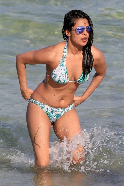 Priyanka Chopra In Bikini On The Beach In Miami Adds Gotceleb