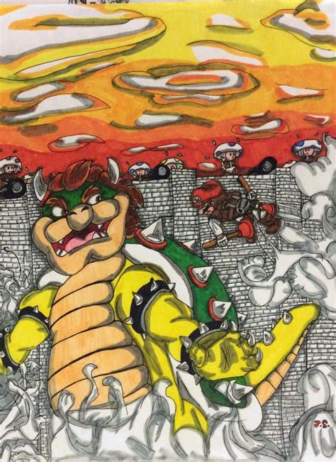 Attack On Bowser Bowser Art Base Attack On Titan Crossover
