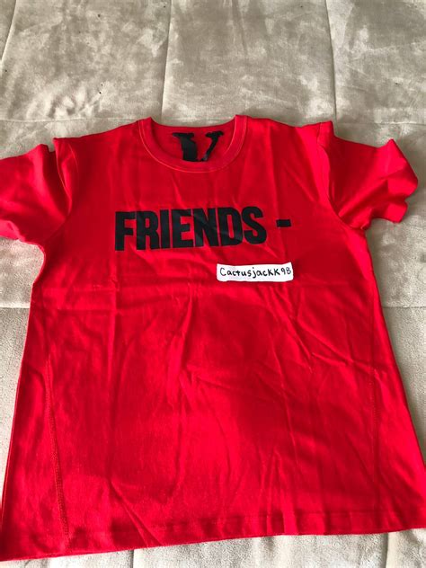 Vlone Vlone Red Friends Tee Grailed