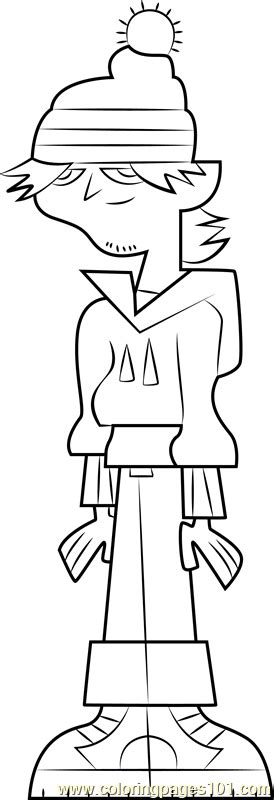 Ezekiel Coloring Page for Kids - Free Total Drama Island Printable