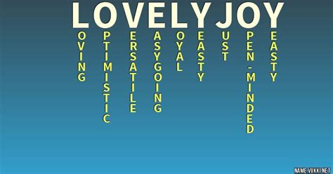 The Meaning Of Lovely Joy Name Meanings