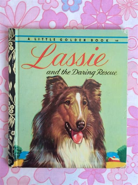 Little Golden Book Lassie Retro Storybook Picture Book For
