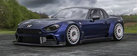 Widebody Fiat 124 Abarth Looks Like The Race Car It Should Have Been