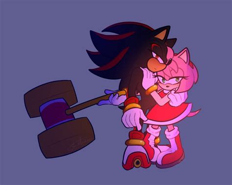 Pin By L Eye On Sonic Arts Sonic And Shadow Shadow And Amy Shadamy