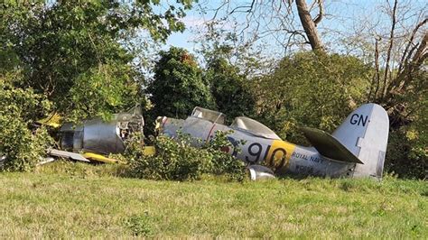 Duxford Plane Crash Shocking Photos Of Duxford Plane Wreckage After