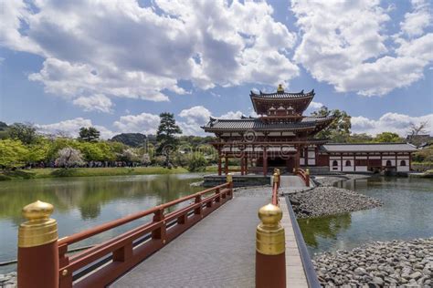 Beautiful View Of The Byodo In Temple In Uji Kyoto Japan On A Sunny
