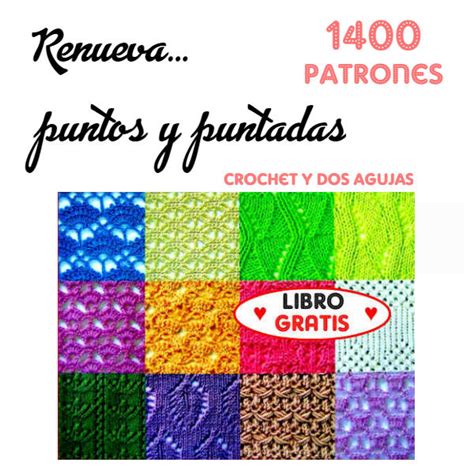1400 Patrones Gratis De Motivos Y Puntos Crochet Y Dos Agujas