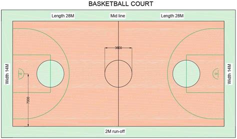 Basketball Court Layout Dwg File Basketball Court Built Archi