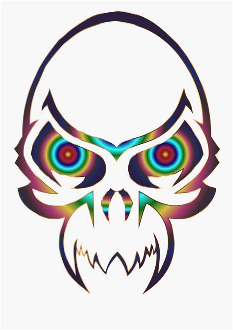 What can you do with a skeleton image? Clipart Skeleton Cranium - Tattoo Simple Tribal Skull ...