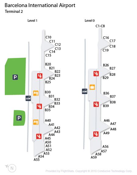 Terminal Barcelona Airport T Map