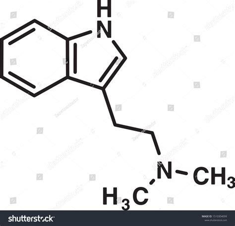 Dmt Molecular Symbol Psychedelic Drug Vector De Stock Libre De