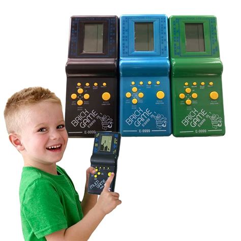 Retro Classic Electronic Puzzle Toys Tetris Game Childrens Educational