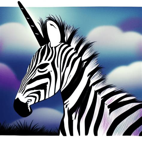 Zebra With Fairy Wings And Unicorn Horn · Creative Fabrica