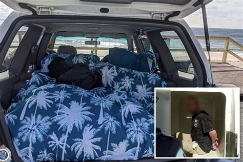 Horror Pics Show Makeshift ‘sex Bed Alleged Paedo Set Up In Car After