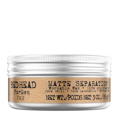 Bed Head For Men By Tigi Matte Separation Mens Hair Wax For Firm Hold