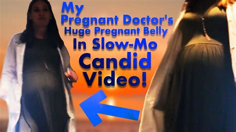 My Pregnant Doctor S Huge 8 Month Pregnant With Twins Belly In Slow Mo