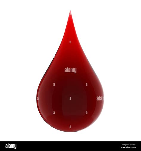 Blood Drop Isolated Stock Photo Alamy