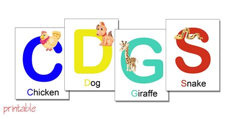 Printables Alphabet Flash Cards With Animals Printable Pdf