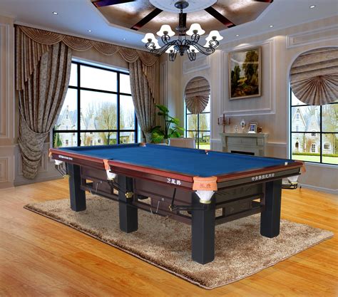 Sandra Orlow Pool Table With High Quality Top Rubber Cushion View