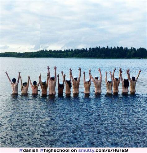 Danish Highbabe Graduates Babes Celebrating Graduation Naked SkinnyDipping