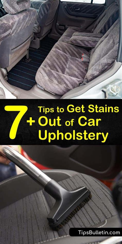 Removing your favorite sticker from your car is an easy yet delicate task. 7+ Tips to Get Stains Out of Car Upholstery | Car ...