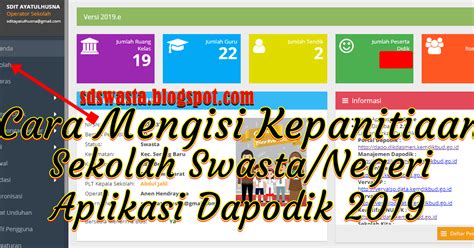 Pusat kegiatan guru (pkg) jais daerah. Cara Mengisi Kepanitiaan Sekolah Di Aplikasi Dapodik 2019 ...