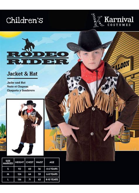 Kids Cowboy Fancy Dress Costume Boys Rodeo Cowboy Costume