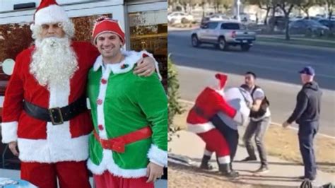 Watch Undercover Cops Dressed As Santa And His Elf Bust A Car Theft Gang