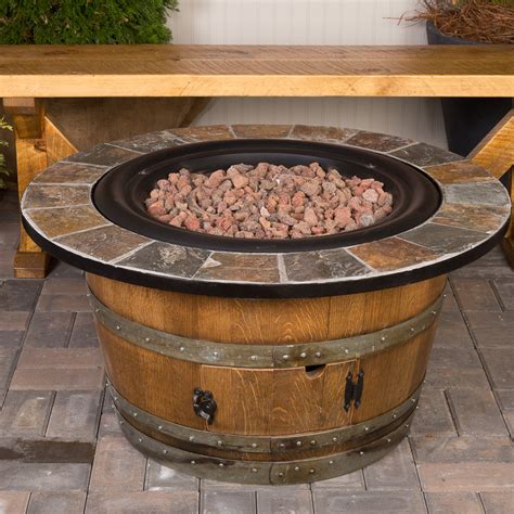 Wine Barrel Propane Fire Pit Kit Pin On Barrels Comes Complete With Clear Fire Glass 18 Lbs