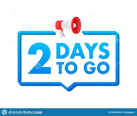 2 Days To Go Countdown Timer Clock Icon Time Icon Count Time Sale