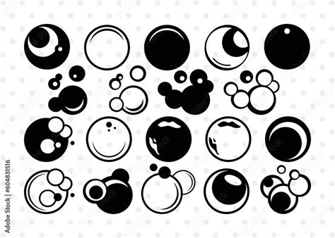 Bubbles Svg Cut Files Bubbles Silhouette Water Bubbles Svg Soap