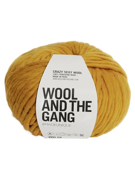 Wool And The Gang Crazy Sexy Super Chunky Yarn 200g Mustard Sally