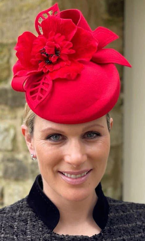 Zara Tindall Gives Birth To A Baby Boy Cocktail Hat Zara Red Cocktails