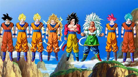 Goku All Forms By Michaeld8489 On Deviantart