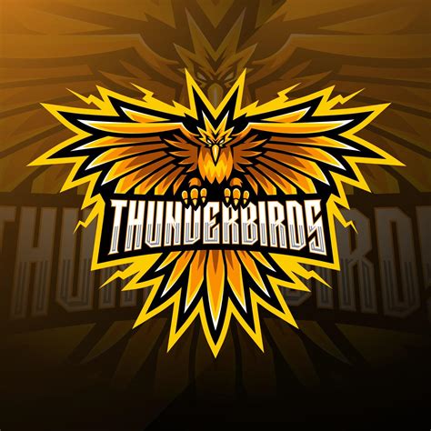 Thunder Birds Esport Mascot Logo Design 3781601 Vector Art At Vecteezy