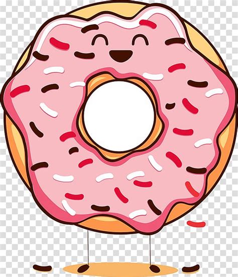 Happy Donuts National Doughnut Day Cream Donut Cartoon Transparent