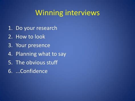 Ppt Winning Interviews Powerpoint Presentation Free Download Id