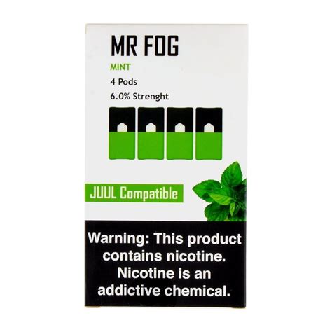 They slot on easily into the juul battery with minimum fuss. Mr Fog Mint Pods - Compatible Juul Cool Mint Pods - Ziip Stock