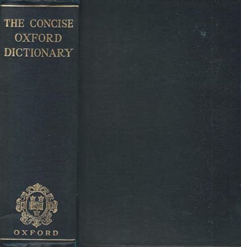 The Concise Oxford Dictionary Christopher Fowler Libro Usato