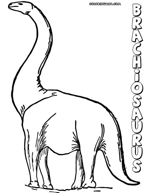 This coloring page is printable and displays a picture of a brachiosaurus to color. Brachiosaurus coloring pages | Coloring pages to download ...