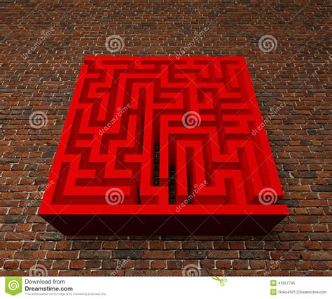 A Labyrinth In Interiors Perspective On Background Texture Royalty Free