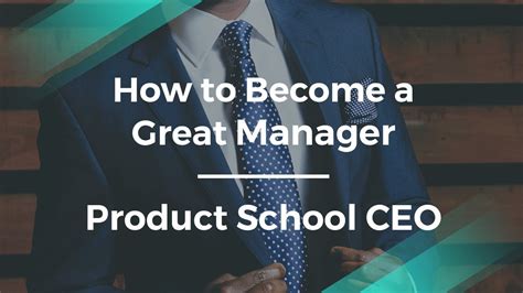 How To Become A Great Product Manager By Product Schools Ceo Youtube