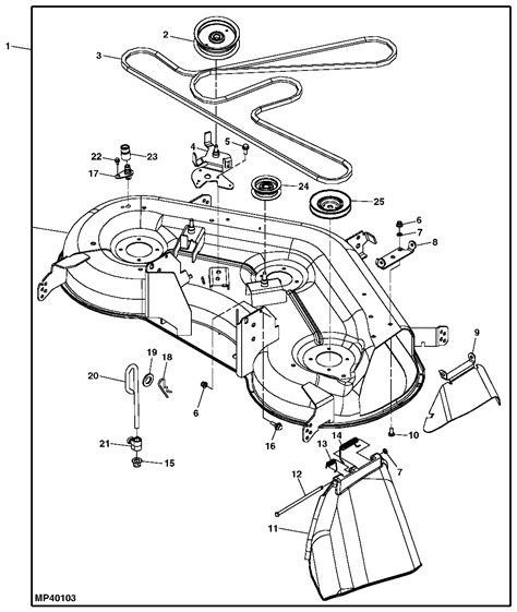 John Deere La145 Belt Diagram Qanda For 48 Inch Deck And Drive Belt