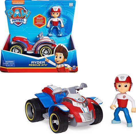 Paw Patrol Ryders Rescue Atv Vehicle With Collectible Figure For