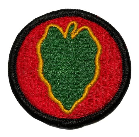 Vietnam Era Us Army 24th Infantry Division Merrowed Edges Color Patch