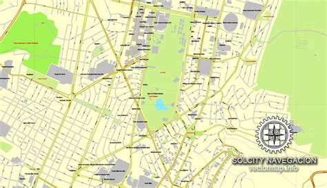 Quito Ecuador Printable Vector Street City Plan Map Full Editable